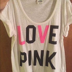 Pink brand shirt